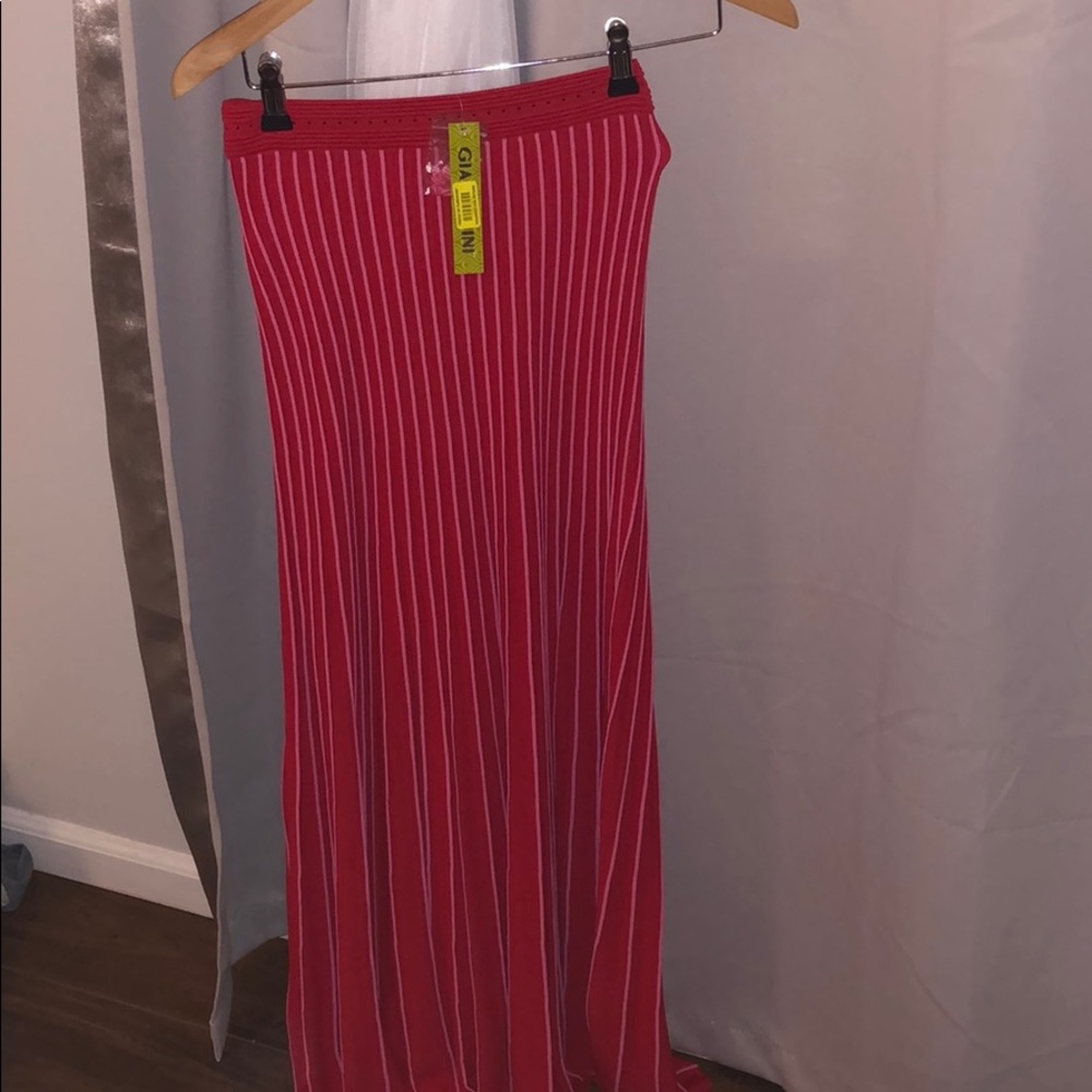 giani bini maxi red skirt